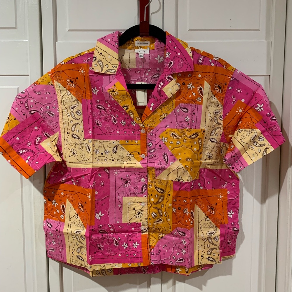 Aerie Bandana Patchwork Print Sleep Top
